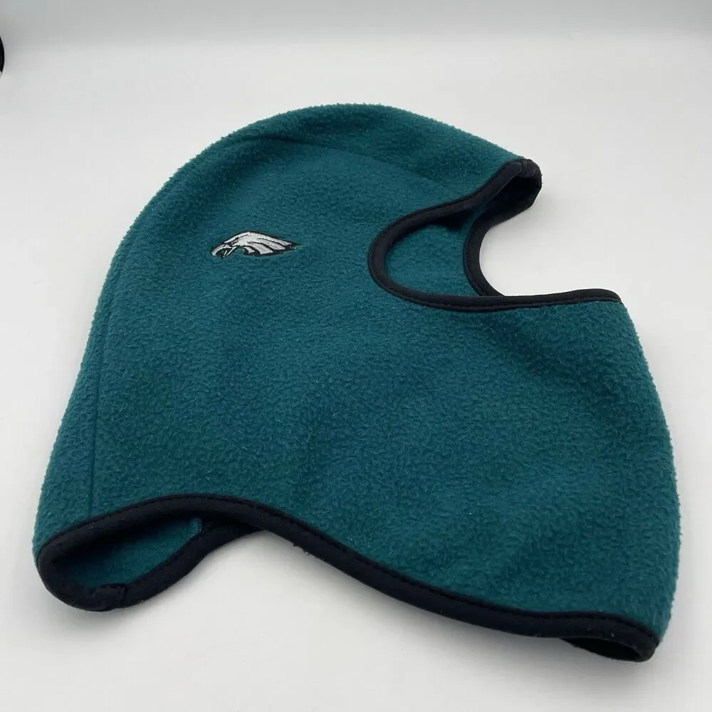 Vintage NFL Philadelphia Eagles Face Mask Fleece Polartec Cold Weather Hat USA